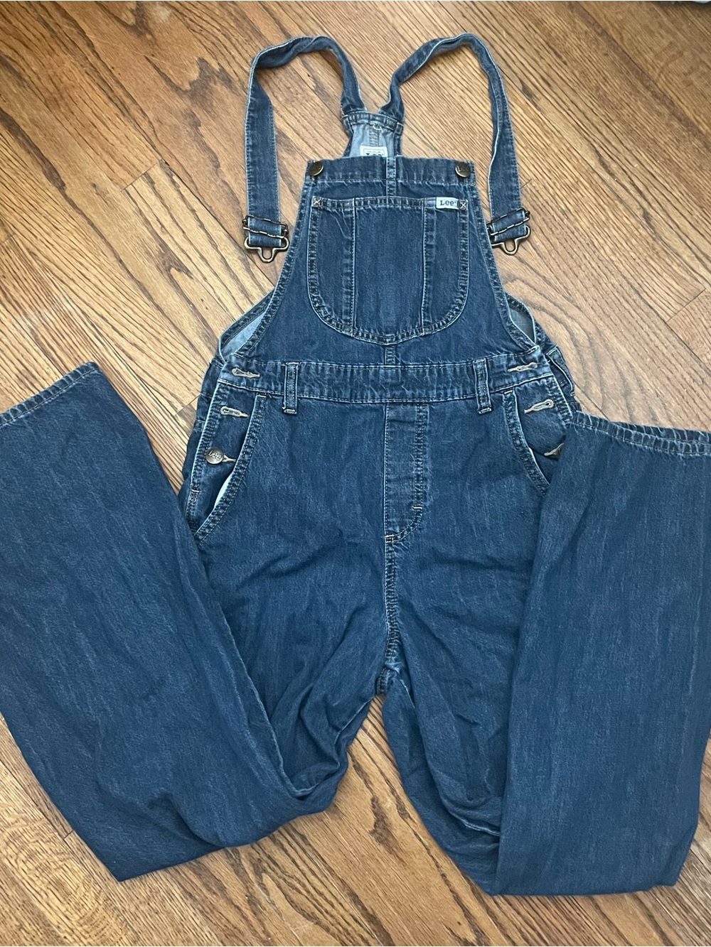 Lee Dark Blue Denim Overalls Women’s M